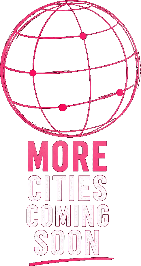 More cities coming soon
